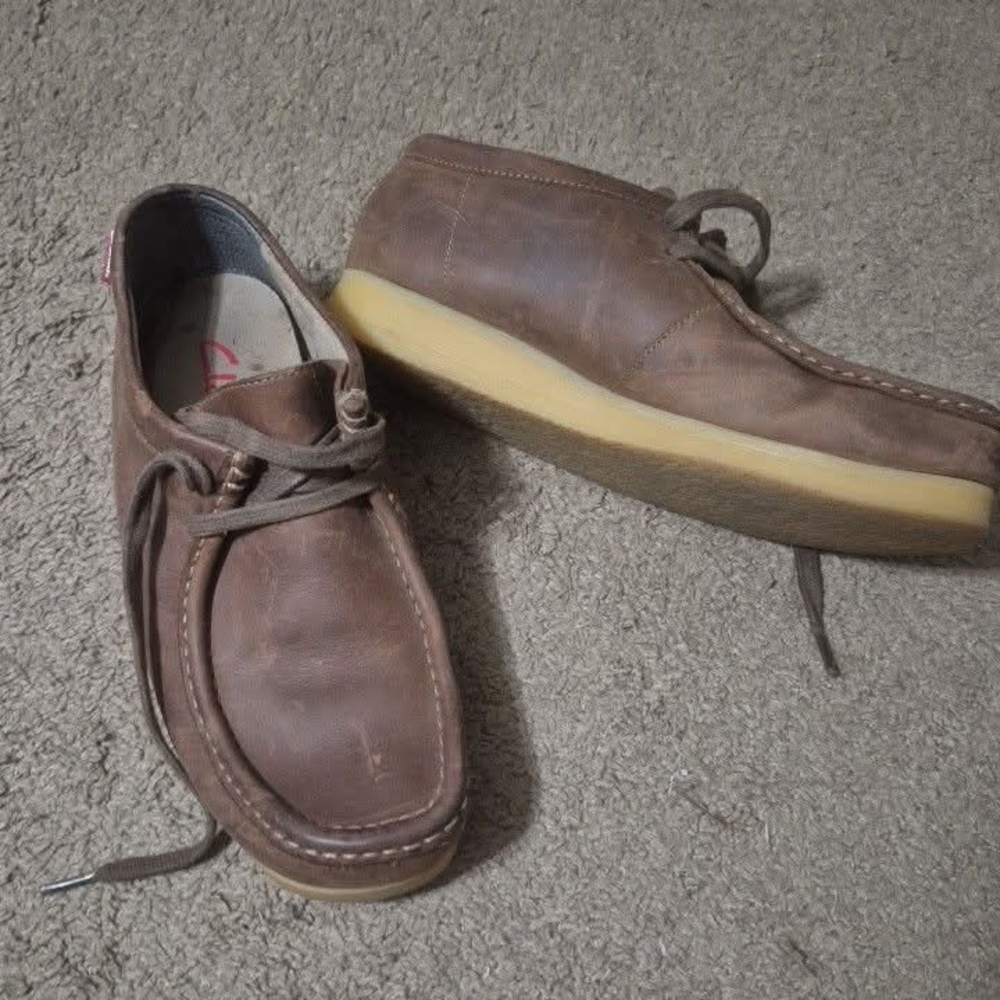 Clarks Casual Brown Leather Shoes